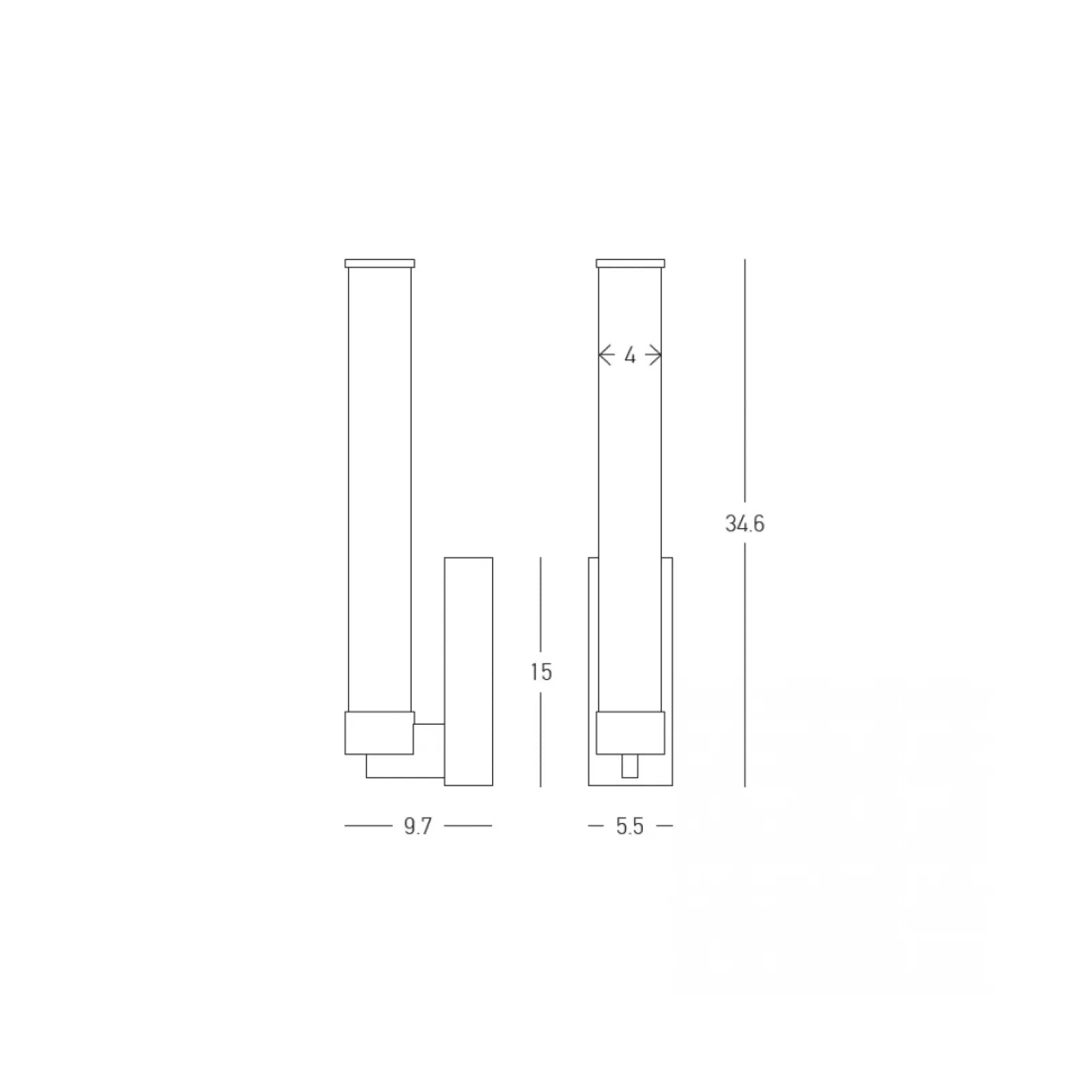 Aplică perete LED Auriu – Zambelis 25445