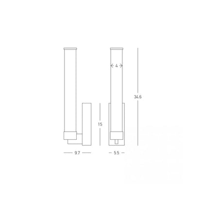 Aplică perete LED Auriu – Zambelis 25445