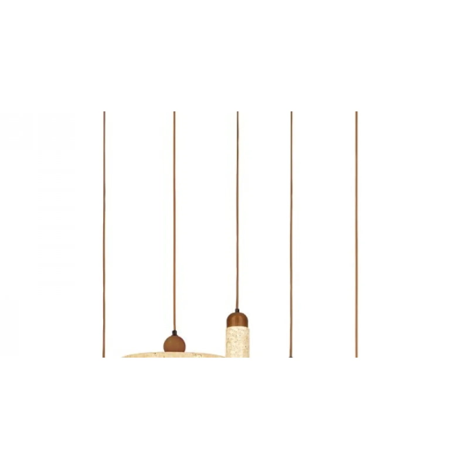 Lustră LED Piatră Naturală - Maro – Zambelis 25451