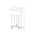 Lustră LED Piatră Naturală - Maro – Zambelis 25451