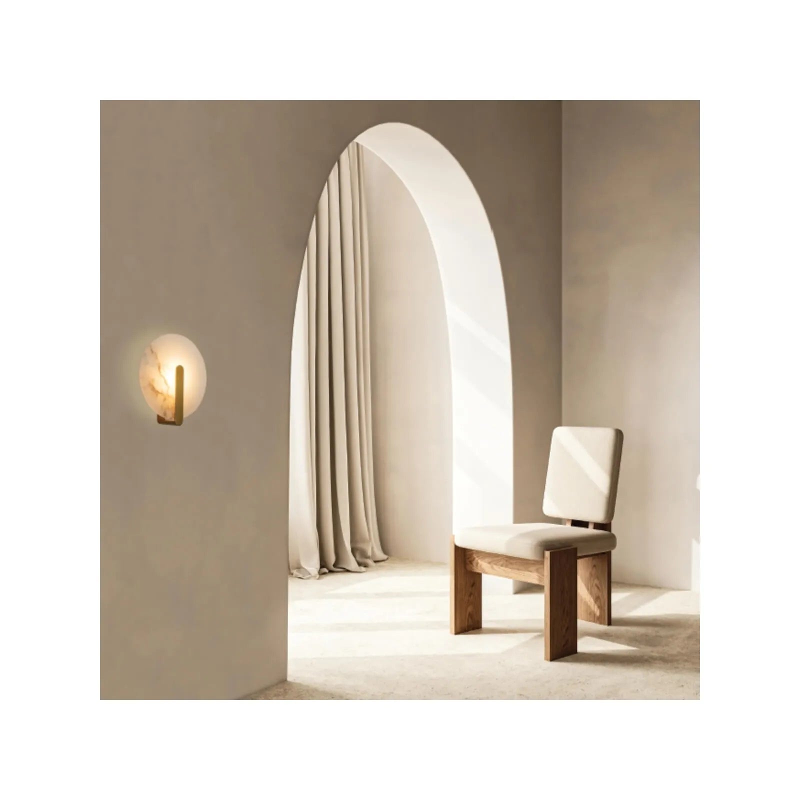 Aplică perete LED Alamă – Zambelis 2552