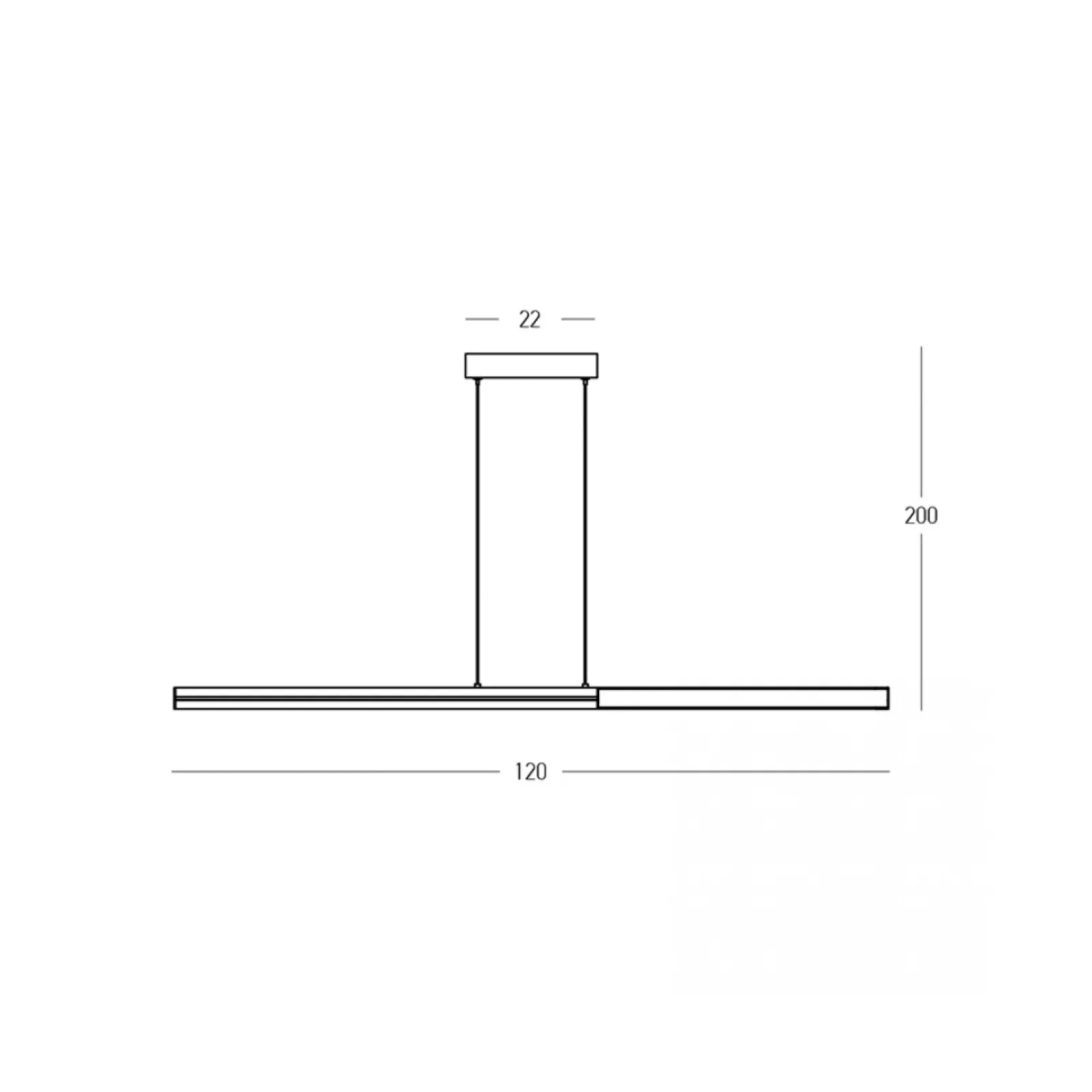 Lustră LED Negru Sablat - Alamă – Zambelis 2559