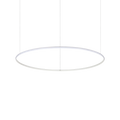 Suspensie HULAHOOP – cercuri albe, LED integrat - 258751