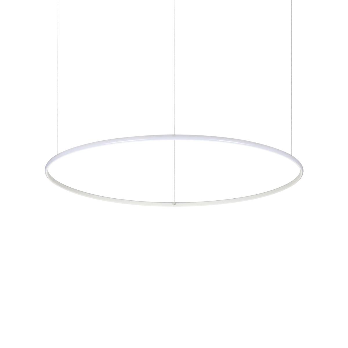 Suspensie HULAHOOP – cercuri albe, LED integrat - 258751