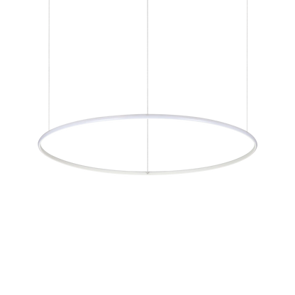 Suspensie HULAHOOP – cercuri albe, LED integrat - 258751