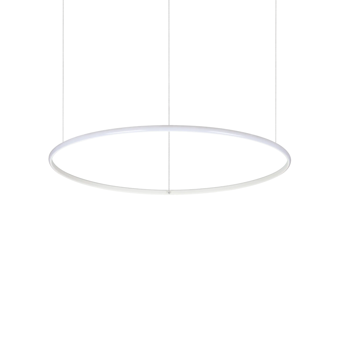 Suspensie HULAHOOP – cercuri albe, LED integrat - 258768