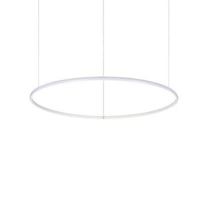 Suspensie HULAHOOP – cercuri albe, LED integrat - 258768