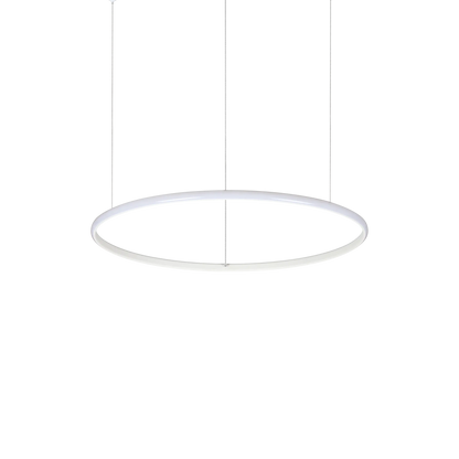 Suspensie HULAHOOP – cercuri albe, LED integrat - 258775