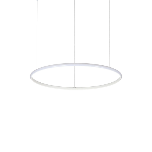 Suspensie HULAHOOP – cercuri albe, LED integrat - 258775