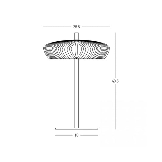 Lampă masă Negru Sablat - Gri – Zambelis 2594