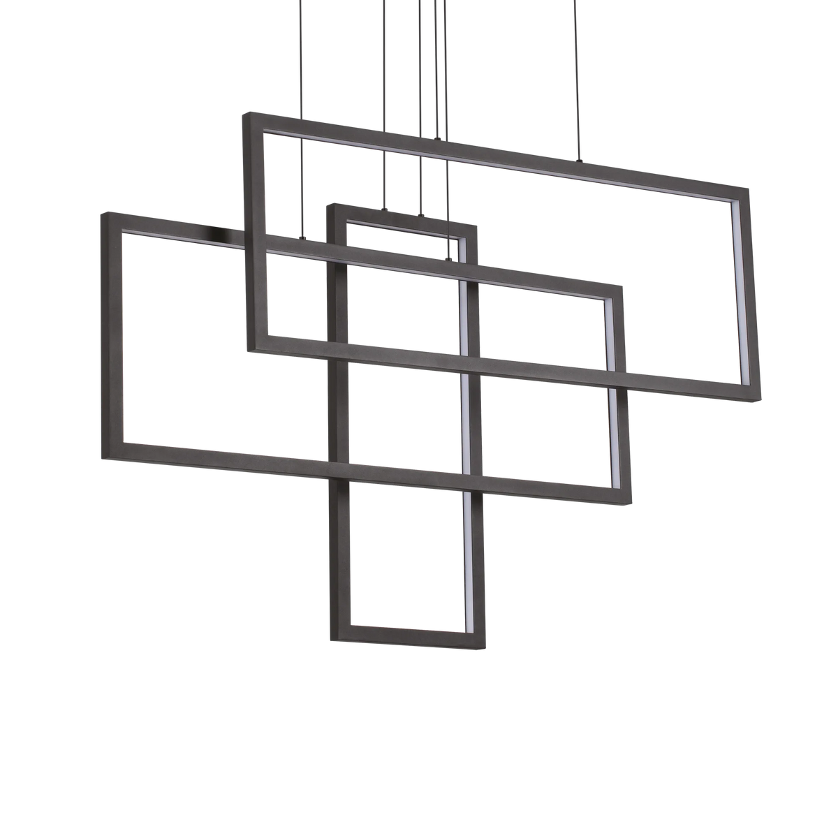 Suspensie FRAME – dreptunghi geometric, LED integrat - 269382