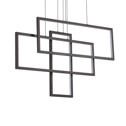 Suspensie FRAME – dreptunghi geometric, LED integrat - 269382