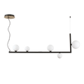 Suspensie BIRDS – 135 cm, bile din sticlă albă - 273648