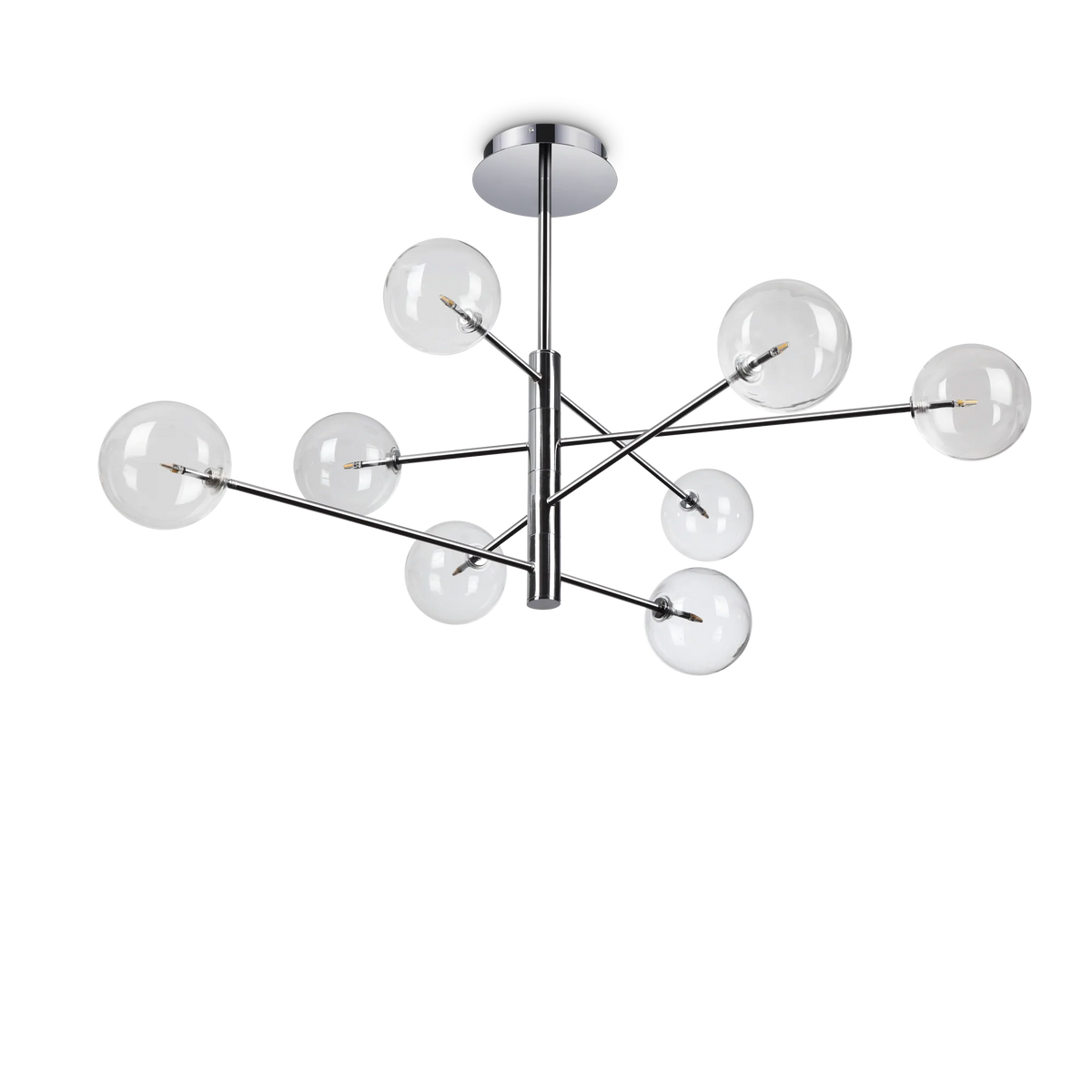 Suspensie EQUINOXE – sticlă transparentă, 128 cm - 275178