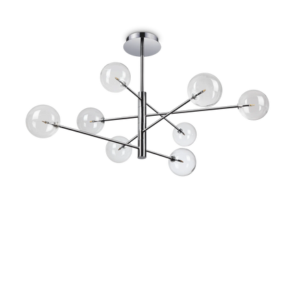 Suspensie EQUINOXE – sticlă transparentă, 128 cm - 275178