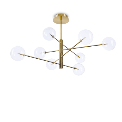 Suspensie EQUINOXE – sticlă transparentă, 128 cm - 275215