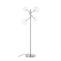 Lampadar EQUINOXE – art deco auriu, bile din sticlă - 290959