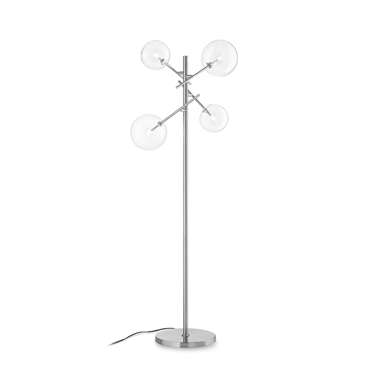 Lampadar EQUINOXE – art deco auriu, bile din sticlă - 290959