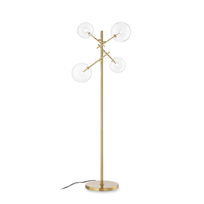 Lampadar EQUINOXE – art deco auriu, bile din sticlă - 290966