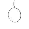 Suspensie CIRCUS – inel negru, LED integrat - 291345