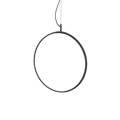 Suspensie CIRCUS – inel negru, LED integrat - 291345