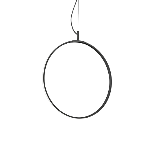 Suspensie CIRCUS – inel negru, LED integrat - 291345