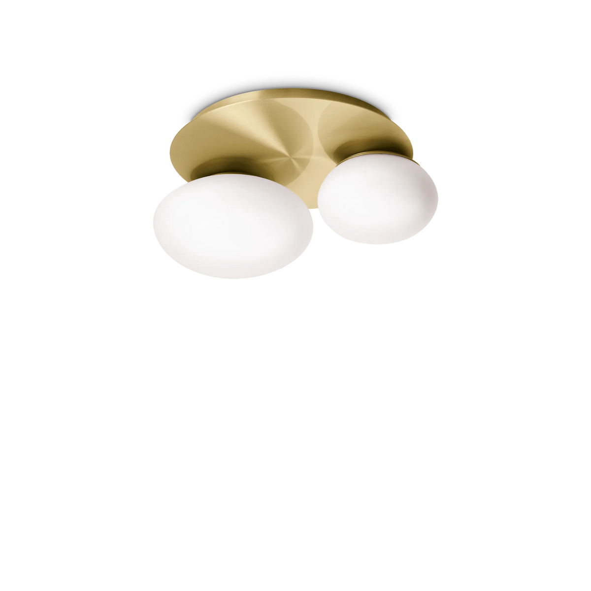 Plafonieră NINFEA – rotundă, cu pietricele din sticlă albă - 293653