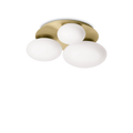 Plafonieră NINFEA – rotundă, cu pietricele din sticlă albă - 293660