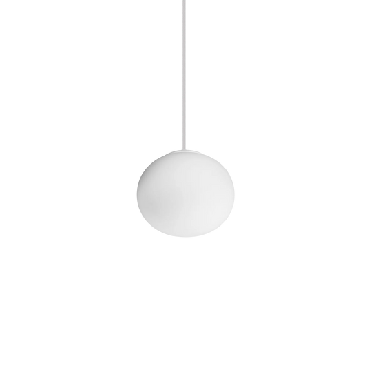 Suspensie COTTON – glob din sticlă albă gravată - 297781