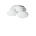 Plafonieră NINFEA – rotundă, cu pietricele din sticlă albă - 306964