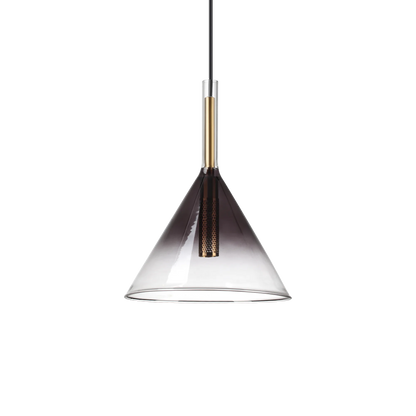 Suspensie EMPIRE – sticlă fumurie degrade, stil vintage - 309798