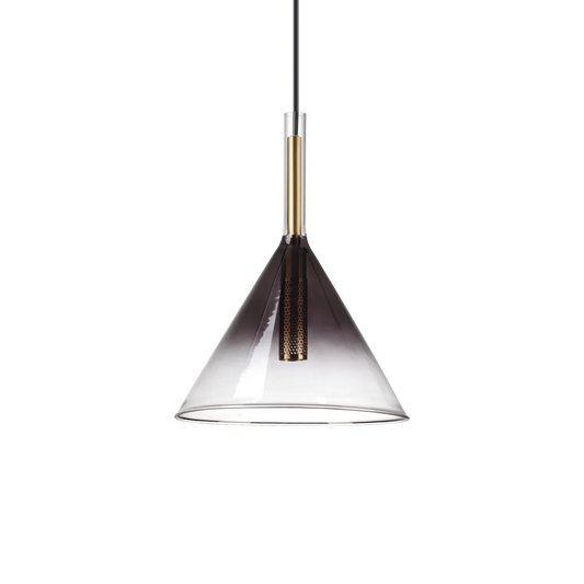 Suspensie EMPIRE – sticlă fumurie degrade, stil vintage - 309798