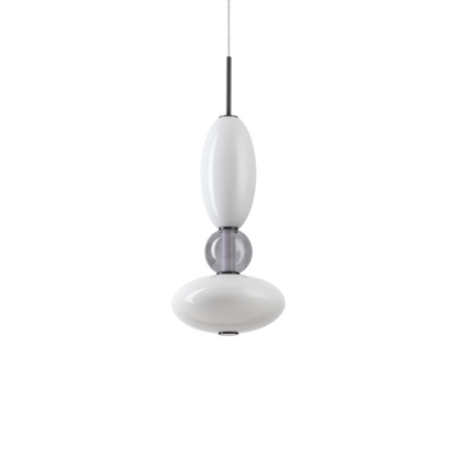 Suspensie LUMIERE – tub din sticlă suflată, LED integrat - 314143