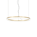 Suspensie CROWN – inel auriu, LED integrat - 314938