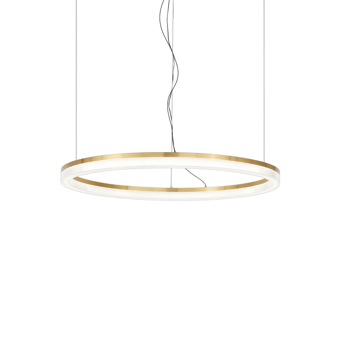 Suspensie CROWN – inel auriu, LED integrat - 314938