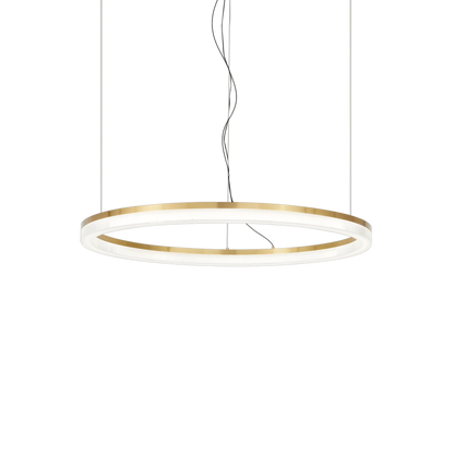 Suspensie CROWN – inel auriu, LED integrat - 314938