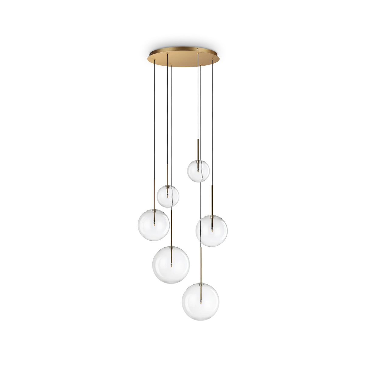 Suspensie EQUINOXE – sticlă transparentă, 65 cm - 317243