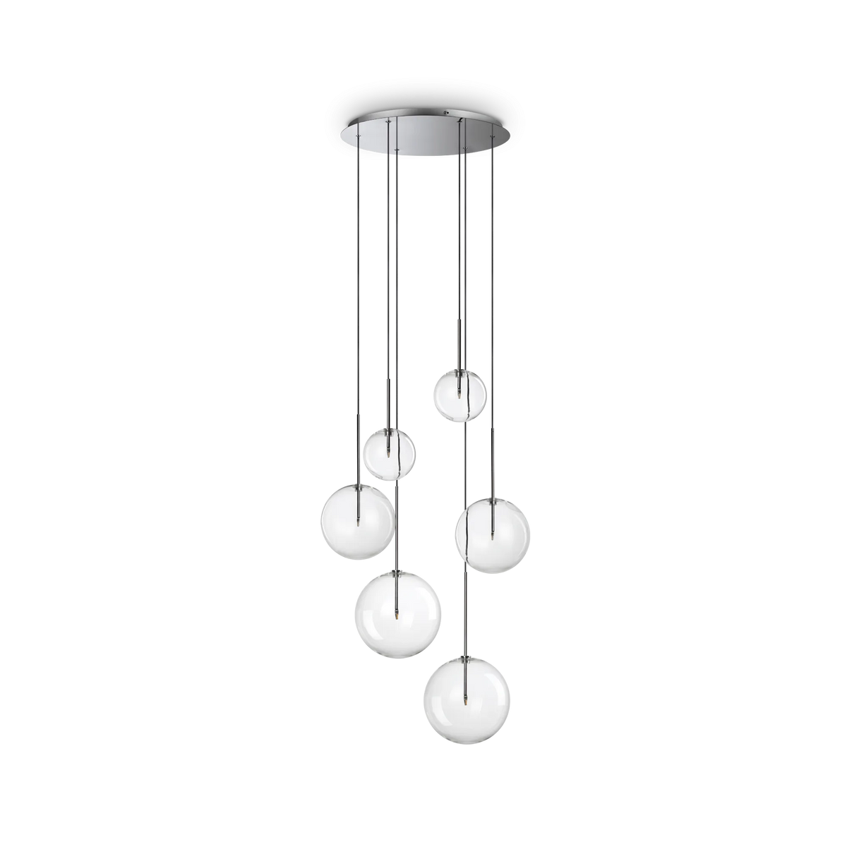 Suspensie EQUINOXE – sticlă transparentă, 65 cm - 317250
