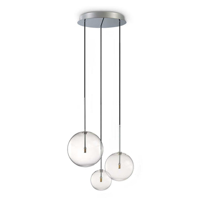 Suspensie EQUINOXE – sticlă transparentă, 65 cm