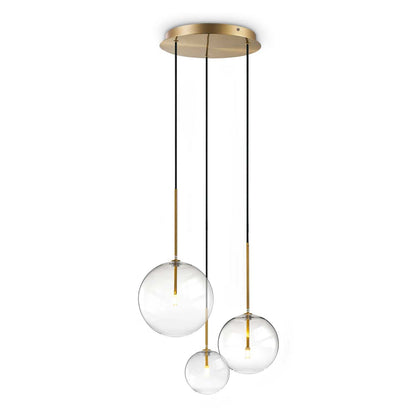 Suspensie EQUINOXE – sticlă transparentă, 65 cm