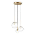 Suspensie EQUINOXE – sticlă transparentă, 65 cm