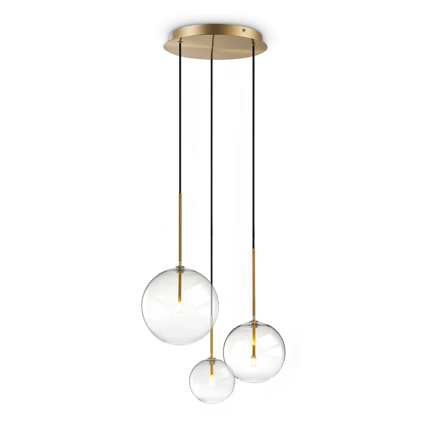 Suspensie EQUINOXE – sticlă transparentă, 65 cm