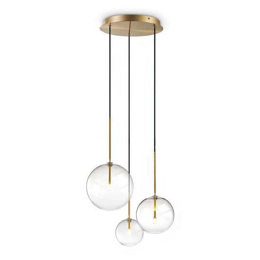 Suspensie EQUINOXE – sticlă transparentă, 65 cm