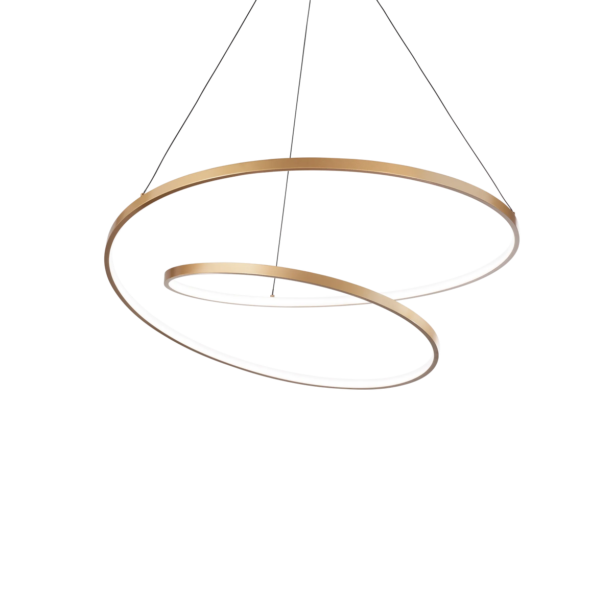 Suspensie OZ – serpentină LED, oțel - 342368