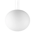 Suspensie COTTON – glob din sticlă albă gravată - 344591
