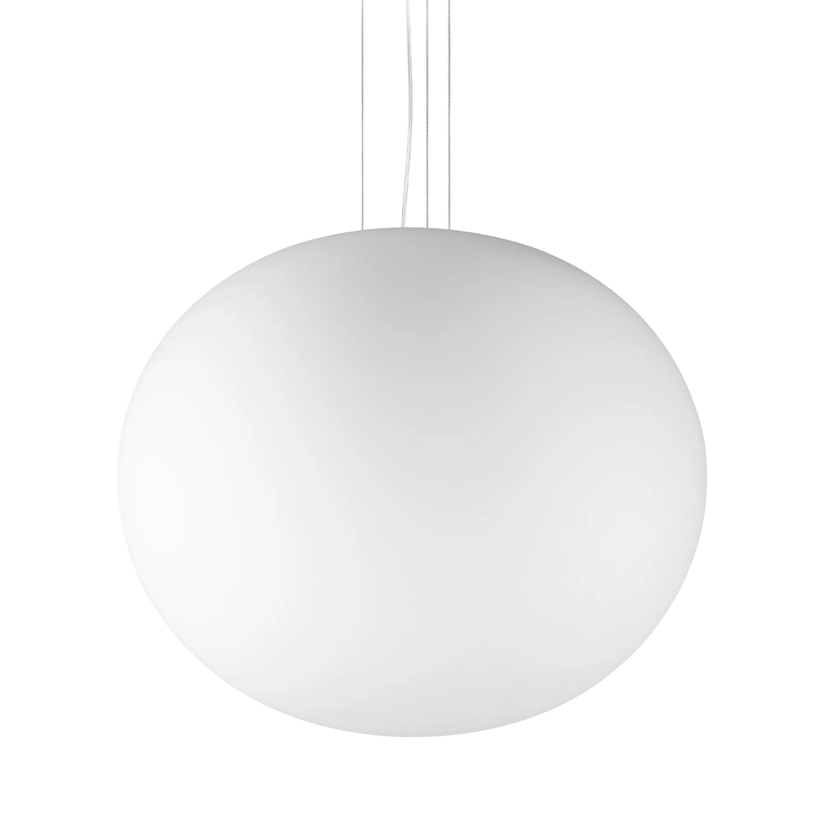 Suspensie COTTON – glob din sticlă albă gravată - 344591