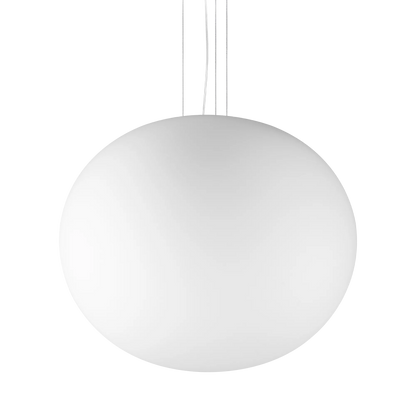 Suspensie COTTON – glob din sticlă albă gravată - 344591