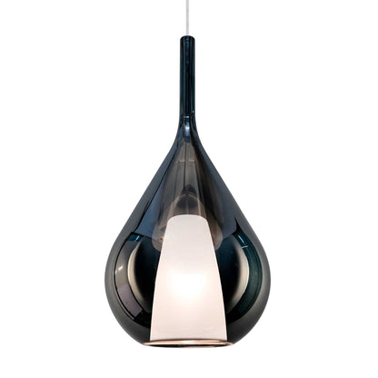 Suspensie KALIQUE 3 – sticlă suflată, exterior transparent
