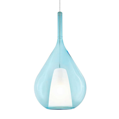 Suspensie KALIQUE 3 – sticlă suflată, exterior transparent