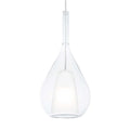 Suspensie KALIQUE 3 – sticlă suflată, exterior transparent